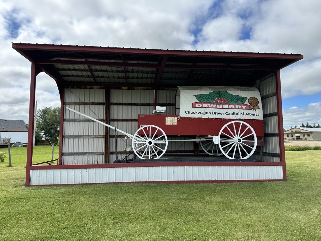 Giant chuckwagon in Dewberry.