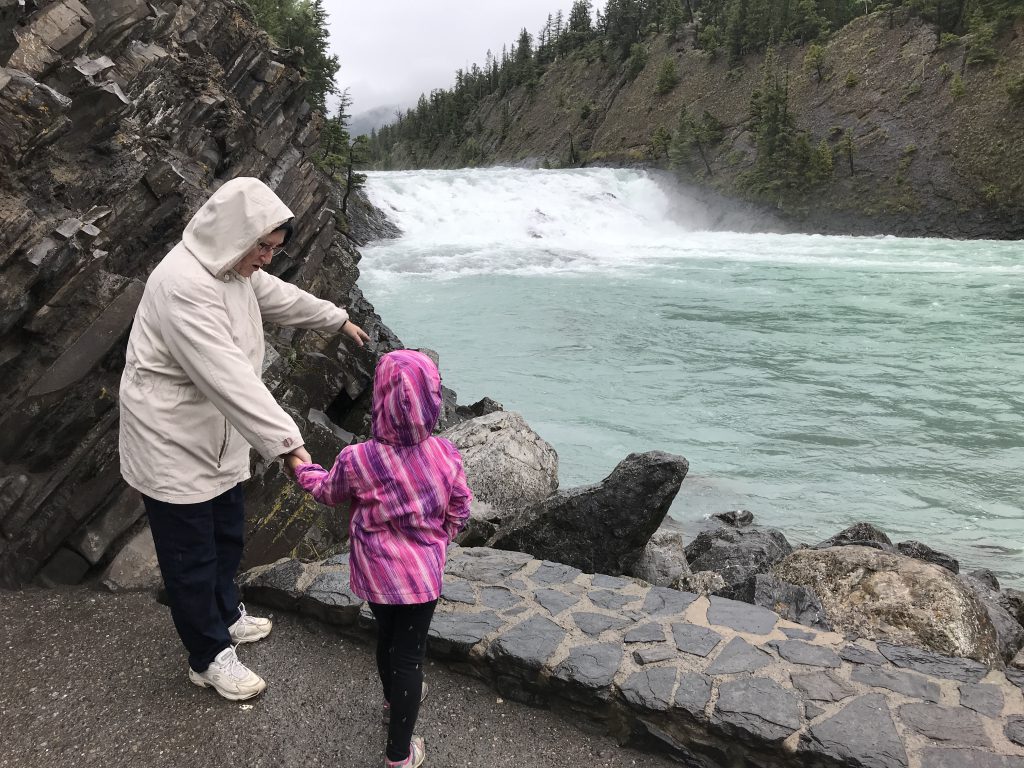 Bow Falls on a rainy August afternoon