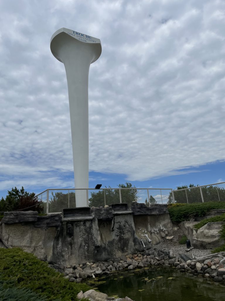 Giant Golf Tee in Trochu