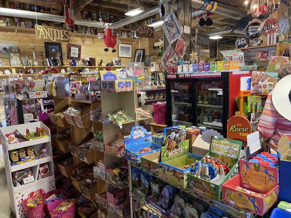 The view as you walk into the Candy Store in Nanton