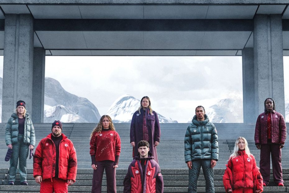 Team Canada's official gear photo - supplied by lululemon.